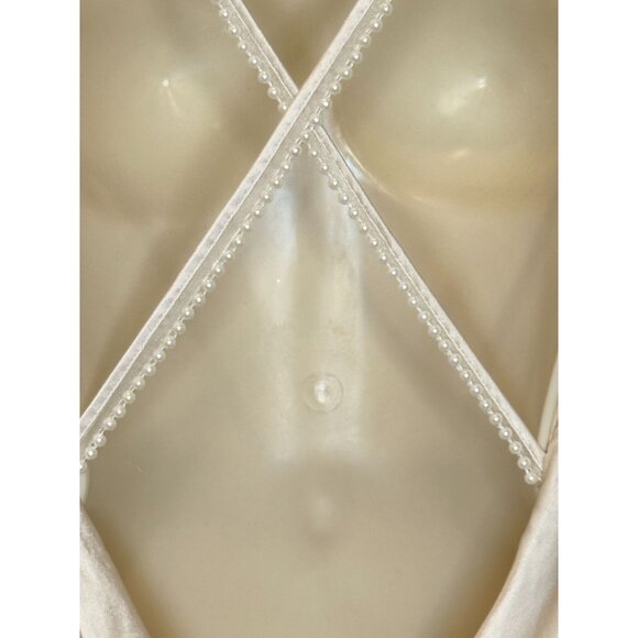 Lovers and Friends Boa Mini Dress Ivory with Pearl Straps NWT - Size S - Picture 9 of 12